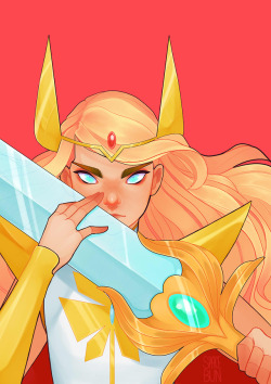 nagisaaaaaaa: She-Ra print pre-orders are up on my Storenvy, the link is on my blog! ✨ She has so much long floaty hair and I love it 