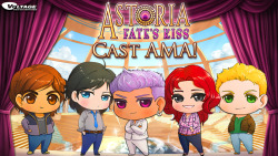 officialvoltageotome:    Hello everyone!Now that Season 1 is over, our friends from Astoria: Fate’s Kiss will be here to do an AMA starting from Nov. 2nd to 17th!  If you have something to ask the gang, you can start sending your questions in now,