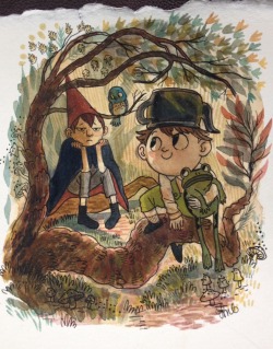 thevintagepostbox: Painting: Over the Garden Wall  This past weekend was my sister’s birthday–we had fun trying and failing to  do so many Seattle things. Summer weekends, my friends, are not the time to go up in the Space Needle.  We had watched