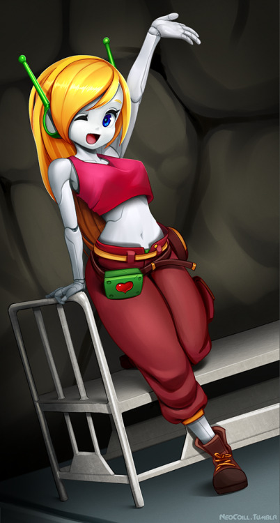 robothousecomix:  neocoill:  Cave Story became 10 years old last Sunday so I had to draw something since it’s one of my fav games after all, together with La-Mulana. Visit my gallery!  and yep had to reblog!  Can’t pass up on a cute, nude Curly!