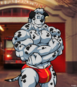 rackunwolf: Buff dalmatian pic done as a special commission 