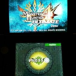 About time!  #monsterhunter4 #capcom #3DS