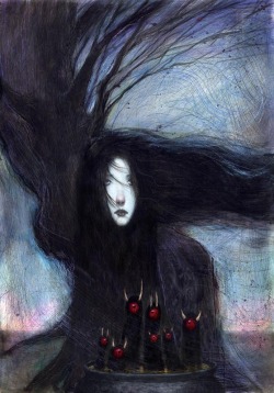 victoriousvocabulary:  DOLEFUL [adjective] sorrowful; mournful; melancholy; sadness; dreary.  Etymology: ultimately derived from Latin dolor, equivalent to dol(ēre), “to feel pain”. [Bill Carman]