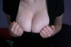 cleavage anyone? follow her sexual–advances submit to
