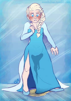 Manbabies: A Commission For Circuscarnie, Featuring Elsa In Her Wetting Dress…