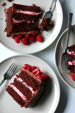 verticalfood:Chocolate Devils Food Cake and