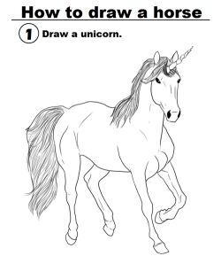 tastefullyoffensive:  How to Draw a Horse