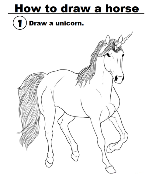Porn photo tastefullyoffensive:  How to Draw a Horse