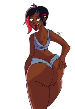 ssjred: saysunnyjay:  Tori: Girl, you still got it.Just a excuse to draw my OC Tori showing off her booty. That’s all, I needed to draw her again, hope you guys like it… that’s all. I still need to work with clothes though.  More 2017 art  ;9