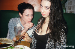 stoya:  drivenbyboredom:  One day I am going to do a book of photos of Stoya drinking things with straws. Here she is drinking Zoe’s cleavage.  Zoe was both adorable and nice.  Stoya is gorgeous and has a sense of humor. A very deadly combination.