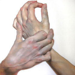 rfmmsd:  Artist: Daniel Maidman &ldquo;Hands&rdquo; Oil on Canvas 24” x 24” 2011 
