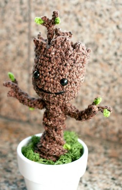 dbvictoria:  Free Crochet Pattern: Potted Baby Groot from Guardians