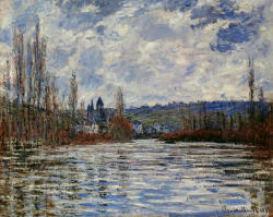 impressionism-art-blog:  Flood of the Seine at Vetheuil by Claude Monet