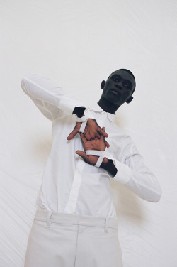 dynamicafrica:  Fernando Cabral featured in the MENSWEAR: Opening Ceremony Fall/Winter 2014 Lookbook Opening Ceremony&rsquo;s continued to slaughter the game with its latest mens lookbook shot by HART+LËSHKINA sees minimal, clean and progressive art