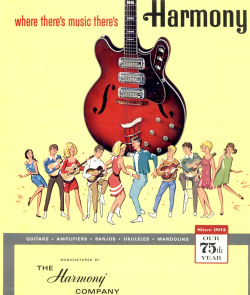 savetheflower-1967:  Harmony Guitar ad, 1967. 