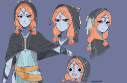 doodleladle:  I wanted to draw Midna, so I dicked around with some younger Midna designs   Midkle &lt;3