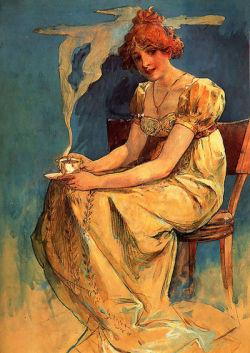 taf-art:  Illustration by Alphonse Mucha. 