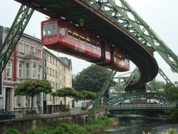 bluna33:  The Wuppertal Suspension Railway in Wuppertal, Germany.