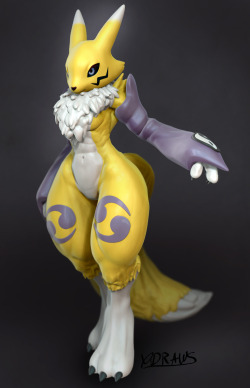 xdraws:  finally finished Renamon just in time!