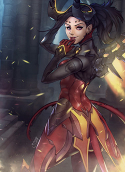simzart:  Finally finished my Devil Mercy! I hope you like it! You will find the psd, high quality jpg, video process and step by step on Patreon! https://www.patreon.com/simz I streamed the process on Twitch! https://www.twitch.tv/simzart 