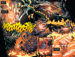 I think Damion Scott is going to pull off the big Ghost Rider fight/team-up next month just fine considering how awesome he made Robbie and Johnny look this issue. Rock on, Felipe and Damion!
