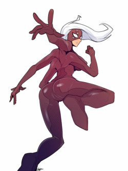 r4drawings:  thingy of that weird multi-armed spider girl superheropretty proud of the dynamic pose