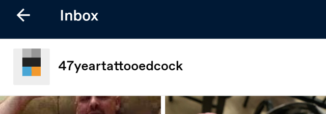 kinkypolycuddlers:Please go block @47yeartattooedcock.The asshole slid into my submissions 100% without consent and literally the only part I can share with y'all without breaking YOUR consent is what&rsquo;s below.Yes. Quite literally they sent FOUR