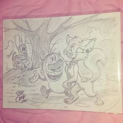 positivelypinkie:  I commissioned Bob Camp (Ren and Stimpy artist) at comicon on my birthday and I just got it in the mail today and I couldn’t be happier! I love these dudes so much he really made my 90s kid self insert dreams come true.   teehee X3