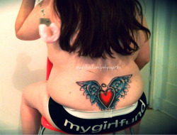 pinkpixystikx rockin the mgf panties, and the fuzzy cuffs. 