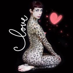 kittychaosxxx:Did I mention I’m absolutely in LOVE❤️ with this #leopardprint #bodypaint extension of my #tattoo . 😍🐱😍🐱 IG will be seeing mostly #spots for the next week! 😸 Body Paint by @xanatos_fx  Photography by @xanatos_fx   #mynx