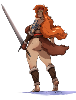 dirtyyalex: Fun warrior lady commission :) commissions are open  
