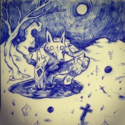chacalall:  Afuentro #in&amp;out #sketch #chacalall #ilustracion #illustration #drawing #dibujo #fullmoon 