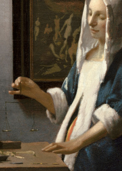  Johannes Vermeer, Woman Holding a Balance