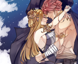 lapoin:  [ Nalu - Winters Night ]My AU of Natsu and Lucy as a princess and her stable boy, cozying up to each other in a cold winters night. Need some fluff cause the tag is going haywire c: