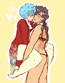 sailorpalinstrashcan:  pose started as a ref of this but i changed it a bitcarry your girlfriend, koujaku
