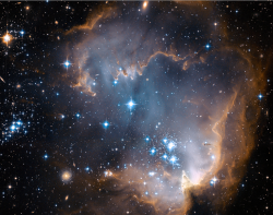 the-wolf-and-moon:  NGC 602, Rainbow Cloud