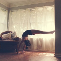 Sunshel:  Playing Around, Thankful For My Flexible Spine. Yoga Has Really Made Me