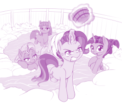 dstears: S7E24: Pilot episode for the Sunburst harem anime As the Childhood Friend, Starlight should have know the risks of introducing him to a princess girl. Once two tropes are fulfilled, nature will conspire to attract the rest.   &lt; |D’‘‘‘
