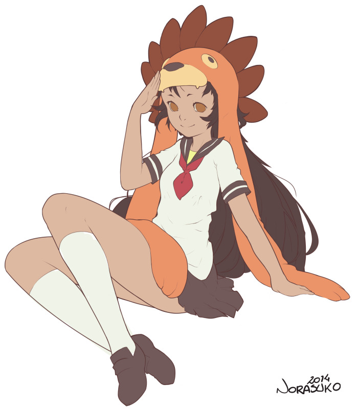 norasuko-art:  Rion Girl drawing process. This is my part of a trade of sorts with