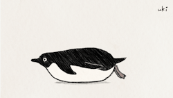ukilog:  A penguin animation that I found among works drew the year before last…一昨年のラクガキフォルダから発掘されたペンギンgif