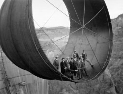 Hoover Dam turbine construction, Clark County, NV 1933.
