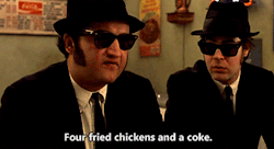 nwi-talent:  “Four fried chickens, and a coke.”