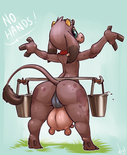 No hands! my character Moo