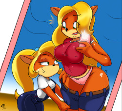 ninsegado91:  uncensoddrich2:   I just like Coco bullying Tawna.Original image:  Scrabble007Colors and idea by me.  Looks great in color