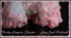 cockylingerie:  pattiespics:It’s time for another  Sissy Gurl Weekend!  and the  fun starts now!  Hope you can  Cum back and enjoy! You can see all of Pattie’s pic here: http://pattiespics.tumblr.com/ Thanks for looking ~ Pattie