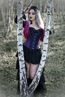 gothicandamazing:    Model: Kali Noir DiamondPhoto: Vanic PhotographyOutfit: Burleska.co.uk  CORSETLenses: HoneyColor.com  HEREWig: Black Candy Fashion  HEREWelcome to Gothic and Amazing |www.gothicandamazing.com  
