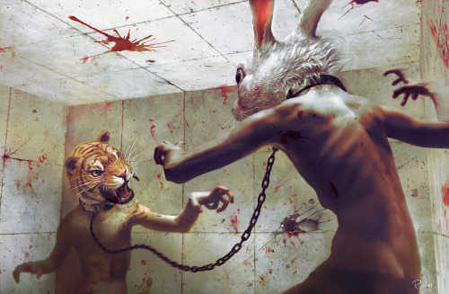 asylum-art:  Ryohei Hase Artworks   on deviantART In Japan, the word “cute” or kawaii can be stamped on just about everything when it comes to aesthetics. Cute dogs, dolls, cartoons and cars are the accepted standard. Now picture human bodies with