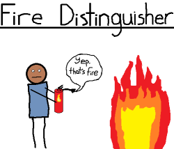 unshaped:  thank you fire distinguisher