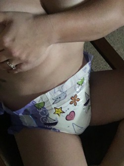 ilikepeepull:  My favorite time is when I can fully relax in my diaper. 