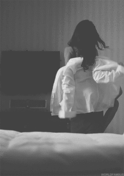 painequalspleasure:  What happens when your man sees you in his dress shirt; smelling his own scent on you, his girl - yet another mark reminding him of how lucky he is to have you all to himself..